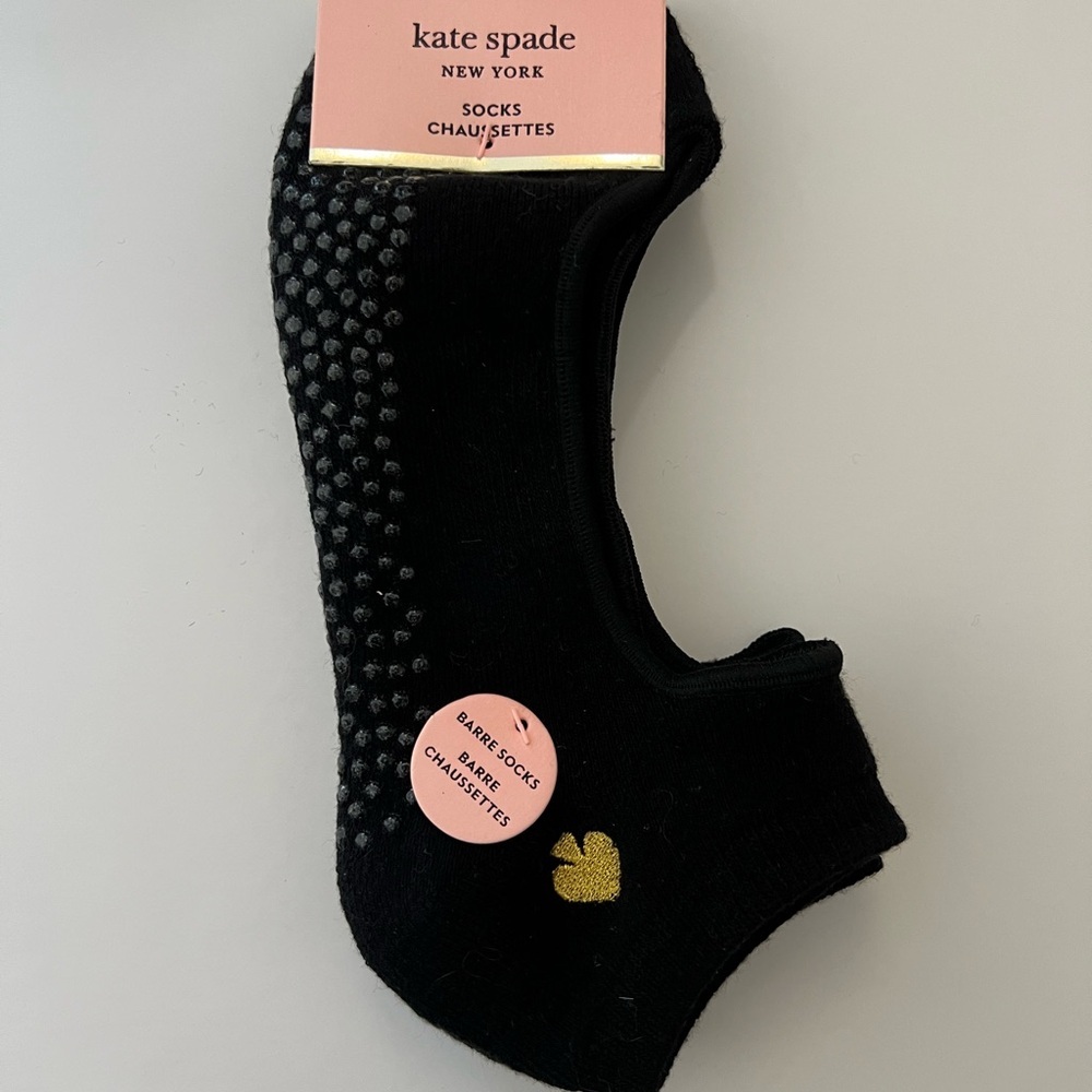 Kate Spade Black Grip Socks